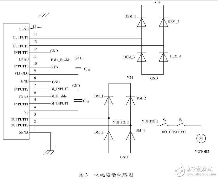 Motor drive circuit diagram