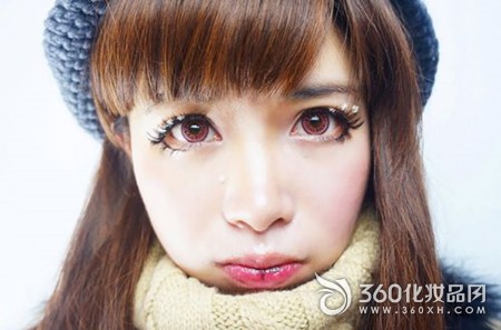 Doll makeup method, Japanese makeup, makeup steps, big eye doll makeup