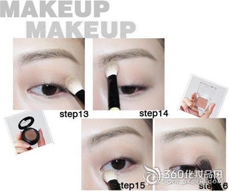 Double makeup inside, pure makeup, how to draw eyeliner inside, makeup step illustration, double makeup tutorial 4