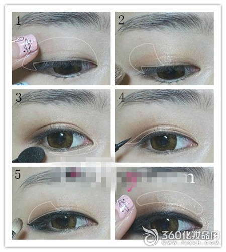 Yang Ying big eye makeup gold brown big eye makeup Angelababy eye makeup method 1