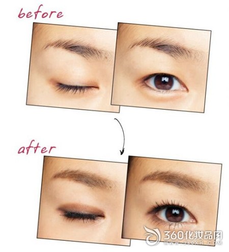 How to draw eye makeup inside Liu Wen eye makeup inside double eye line inside double eye makeup method 3