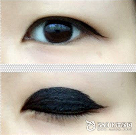 Eyeliner that can't be seen no matter how you paint it
