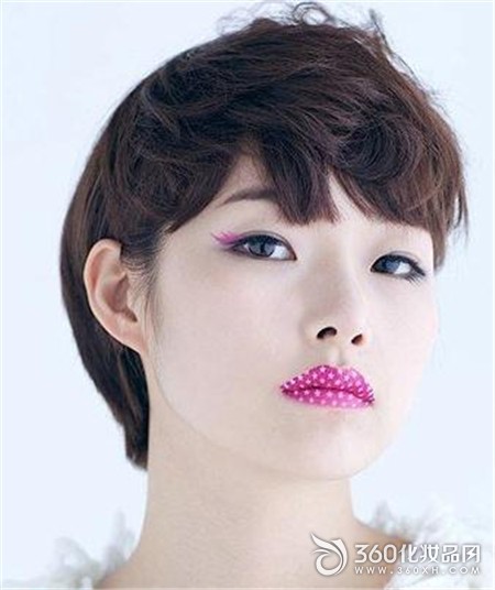 Korean makeup pink lip makeup foundation makeup beauty eyeliner lip makeup nude makeup single eyelid