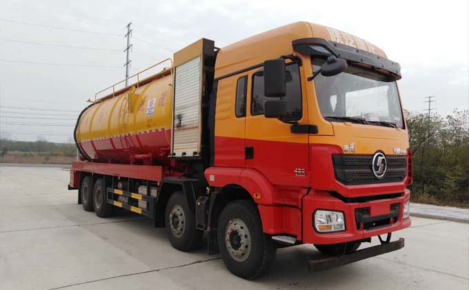 Shaanxi Automobile Delong Front 4 Rear 8 32 Fang Cleaning Sewage Suction Truck|Price|Configuration|Picture