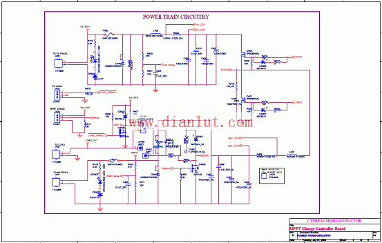MPPT solar charging control board circuit diagram