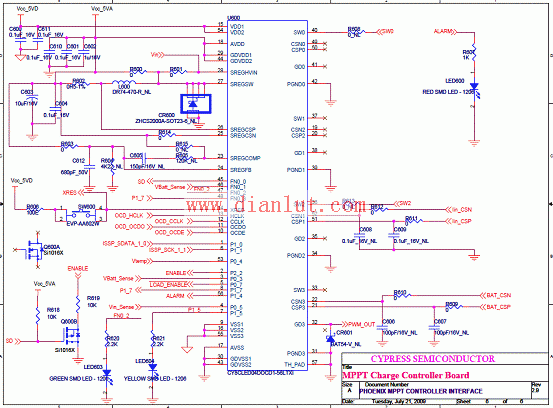 MPPT solar charging control board circuit diagram 3