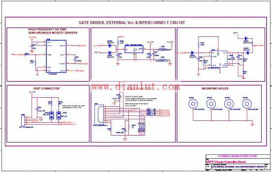 MPPT solar charging control board circuit diagram 2