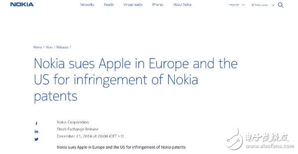 Nokia returned to the mobile phone market to do the first thing: first put Apple to court