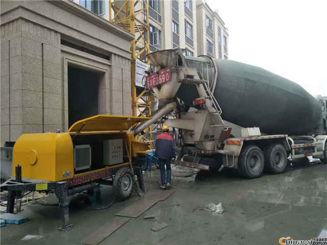 'Ground pump fine stone concrete pump construction efficiency is higher