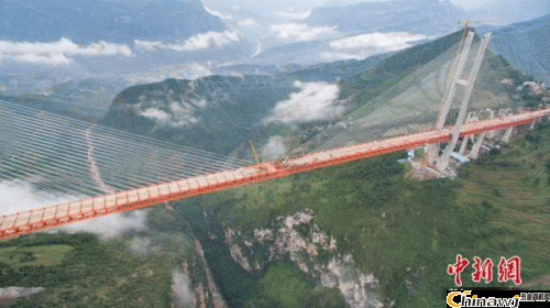 The world's tallest bridge, Helong, record the world's five highest bridges in China