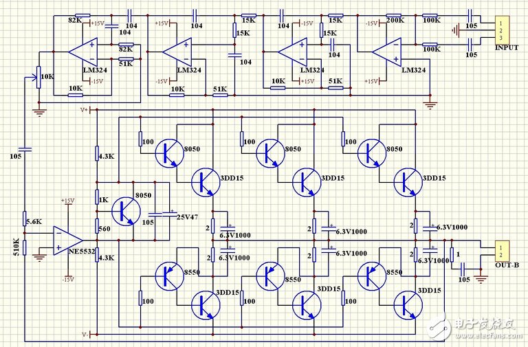 Super domineering 2.1 channel power amplifier DIY debut