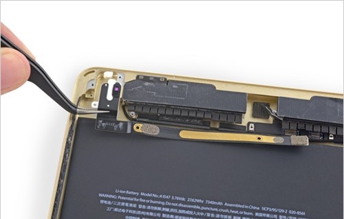 iPad Air2 teardown graphics detailed, 2GB memory and NFC module