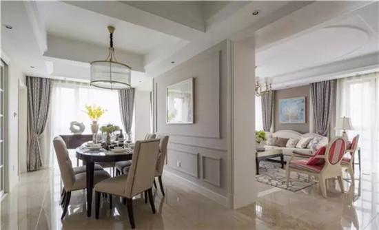 The decoration has long known how to elegantly separate the living room from the dining room?