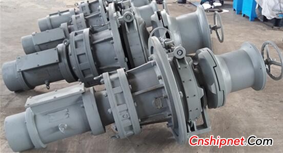 Jiangsu Jiesheng 4 sets of Î¦36mm electric anchor winch delivery