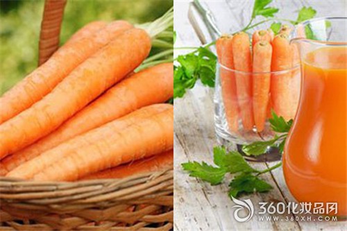 Carrot, face, whitening