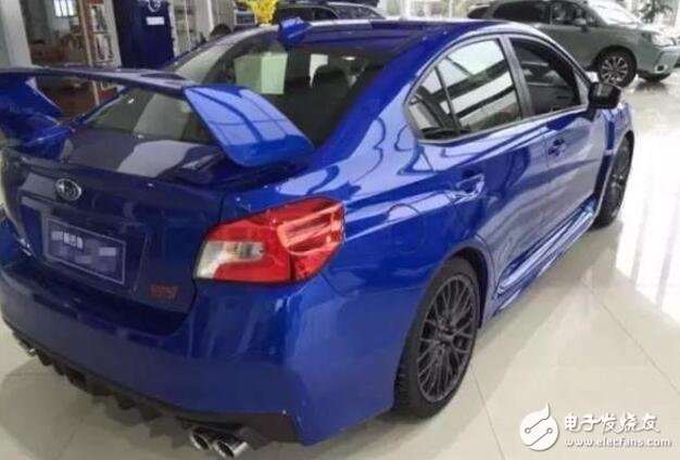 Subaru WRX STi, which is listed at a high price three years late