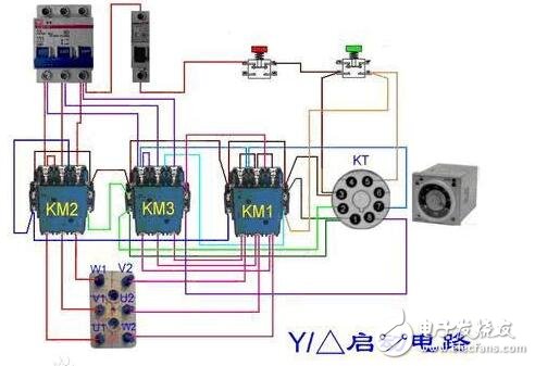 Star triangle start circuit diagram _ star triangle start circuit wiring method _ star triangle secondary loop control circuit diagram