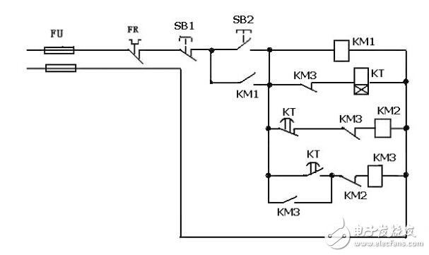 Star triangle start circuit diagram _ star triangle start circuit wiring method _ star triangle secondary loop control circuit diagram