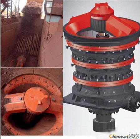 'What is the internal structure of the gyratory crusher?