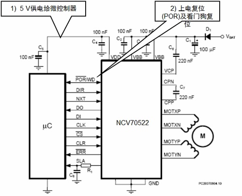 NCV70522 Typical Application Circuit Diagram