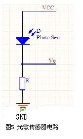 Photosensitive sensor circuit