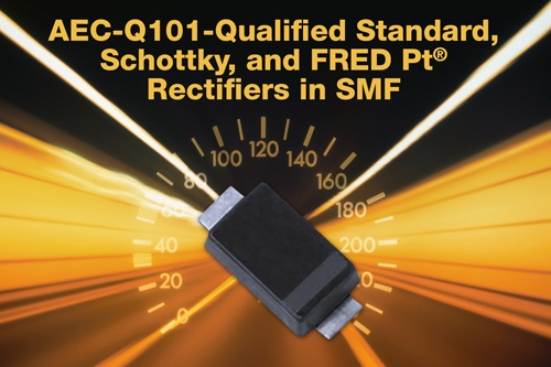 Vishay 6 Rectifiers certified to automotive electronics standards