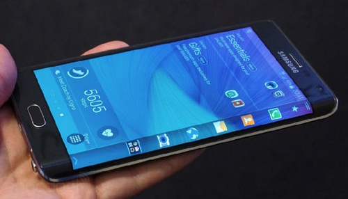 The curved screen is a mobile phone