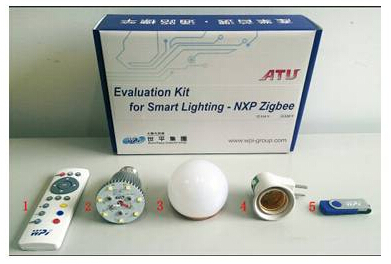 NXP ZigBee intelligent lighting white LED dimming evaluation board