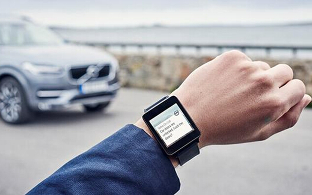 Volvo push watch app control car on wrist