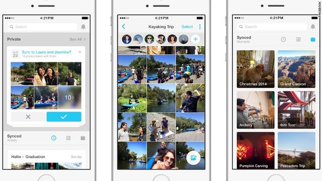 Facebook's new image application Moments uses face recognition technology