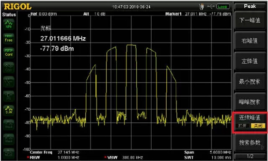 RIGOL-DSA1020 test interface