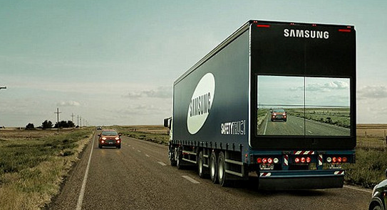 Samsung "transparent" truck