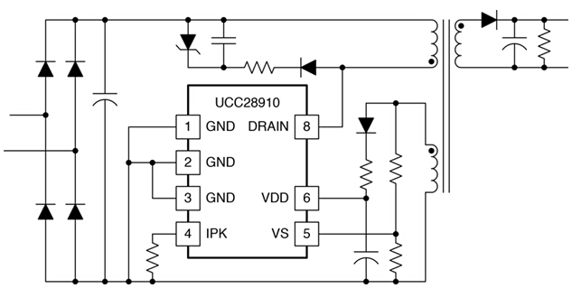 Low-power AC/DC solution for appliance connections
