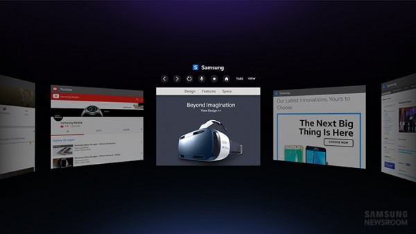 Samsung's browser for virtual reality