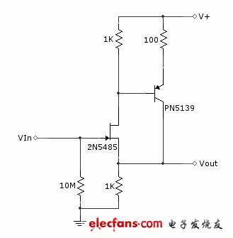 Wideband snubber circuit using FET and bipolar transistor