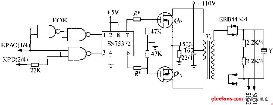 Color vertical fish finder transmitter circuit