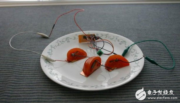 It's amazing, can the fruit actually drive the AVR microcontroller?