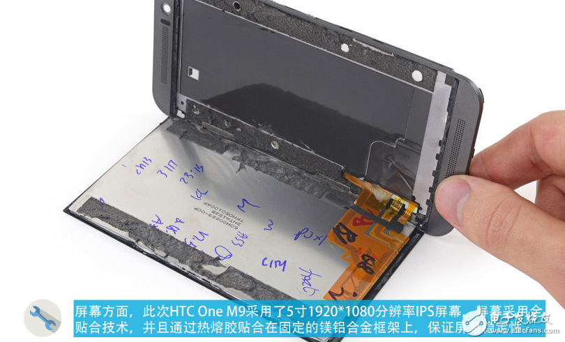 HTC One M9 disassembly exposure: 6 processes and more than 70 processes