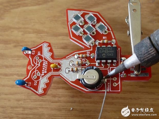 Handle DIY a solar LED fox pendant