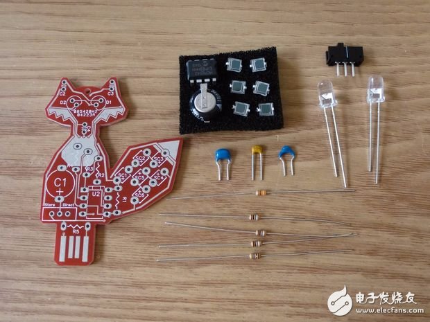 Handle DIY a solar LED fox pendant