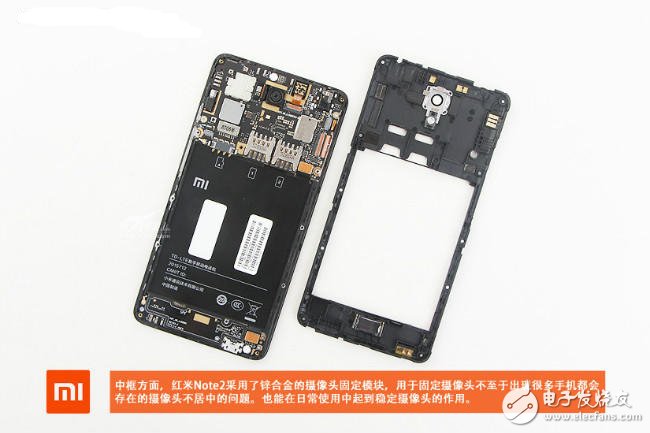 Red rice note2 big disassembly: helio X10+ Samsung / OV camera