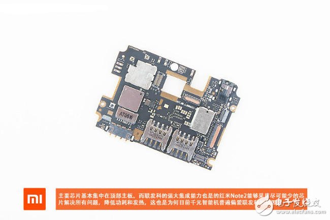 Red rice note2 big disassembly: helio X10+ Samsung / OV camera