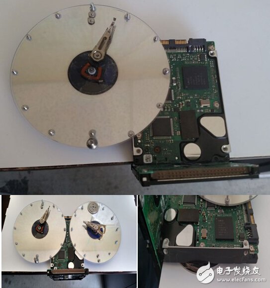 Abandoned hard disk "shake" can be changed to double-sided clock