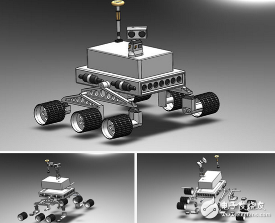 Teach you DIY an infrared controlled 3D printed lunar rover