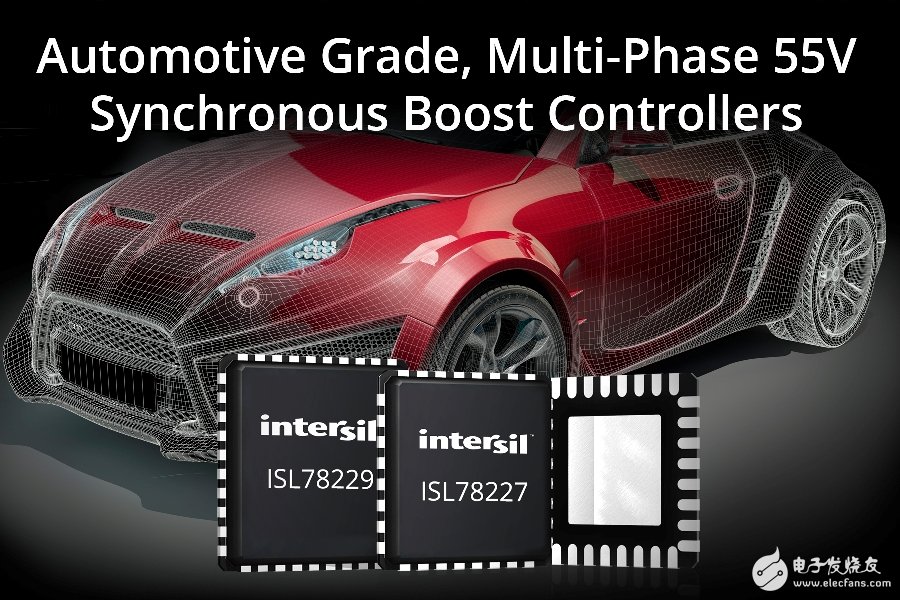 Intersil Multiphase 55V Synchronous Boost Controller Simplifies Automotive Power System Design