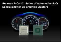 Renesas Electronics Introduces R-Car D1 Series Automotive SoCs for 3D Graphic Instruments