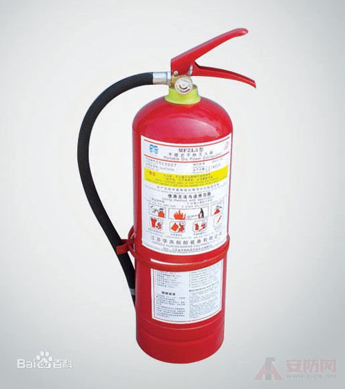 Machine room fire extinguisher type