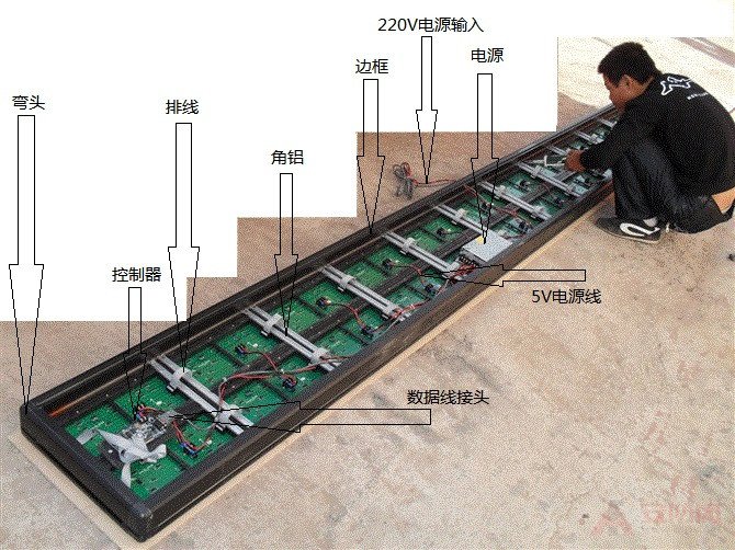 Monochrome display wiring diagram