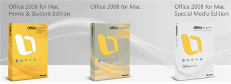 Bad design: Office2008Mac packs up