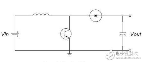 Schematic diagram of boost switch boost circuit